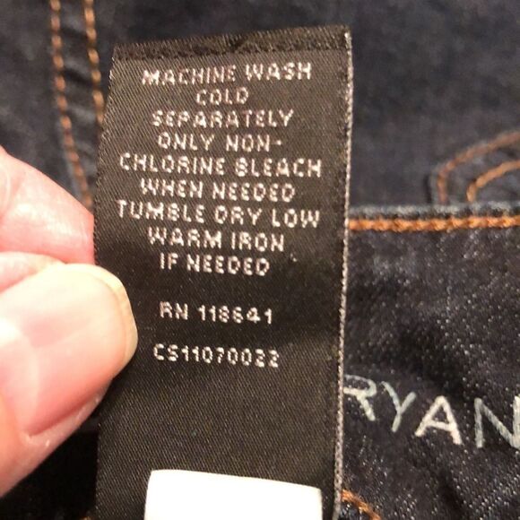 Lane Bryant Skinny Jeans in dark blue wash 14 tall - Picture 8 of 8